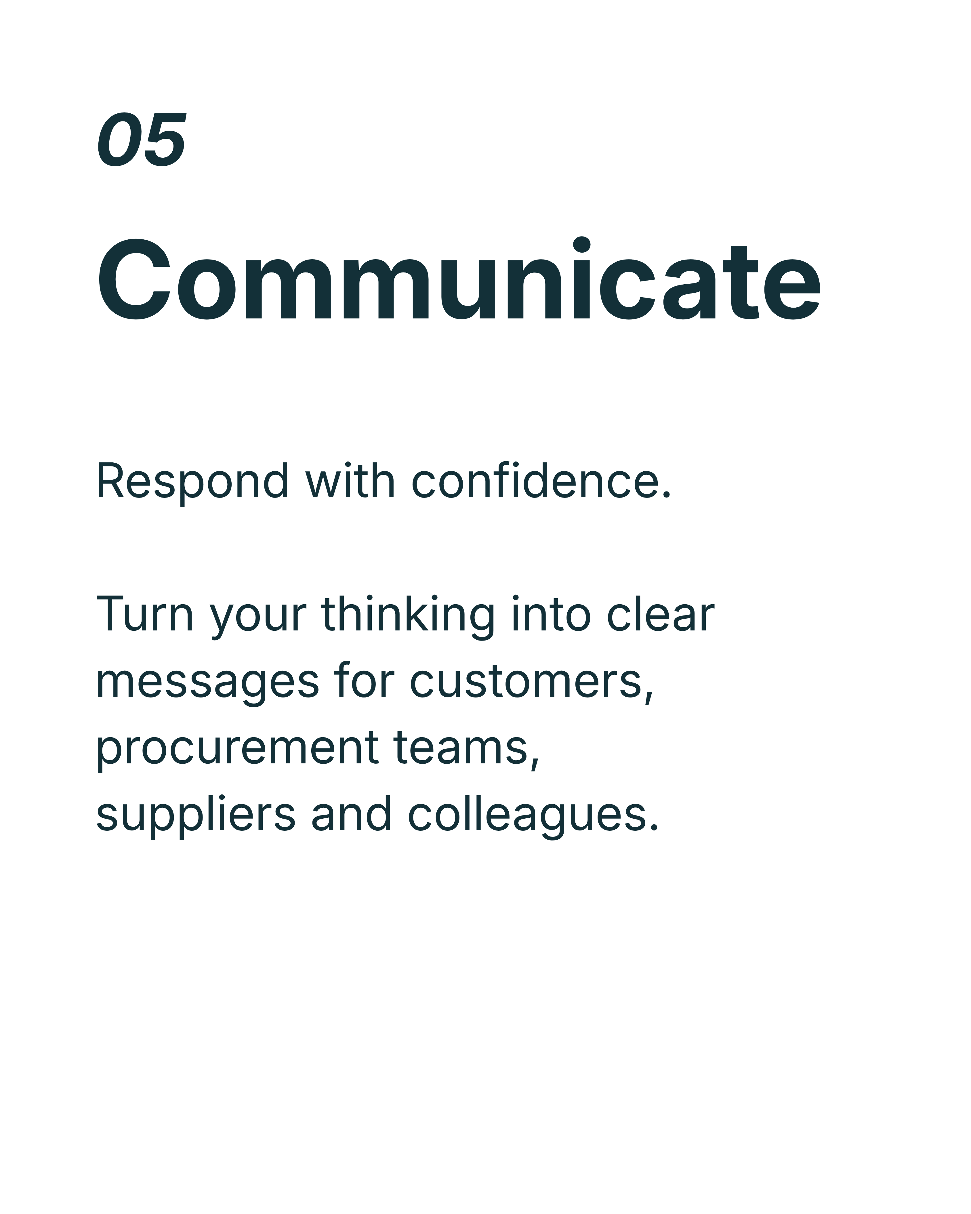 Communicate step.